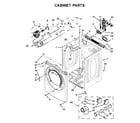 Whirlpool WED81HEDW1 cabinet parts diagram