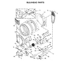 Whirlpool WED7590FW0 bulkhead parts diagram