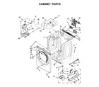 Whirlpool YWED75HEFW0 cabinet parts diagram