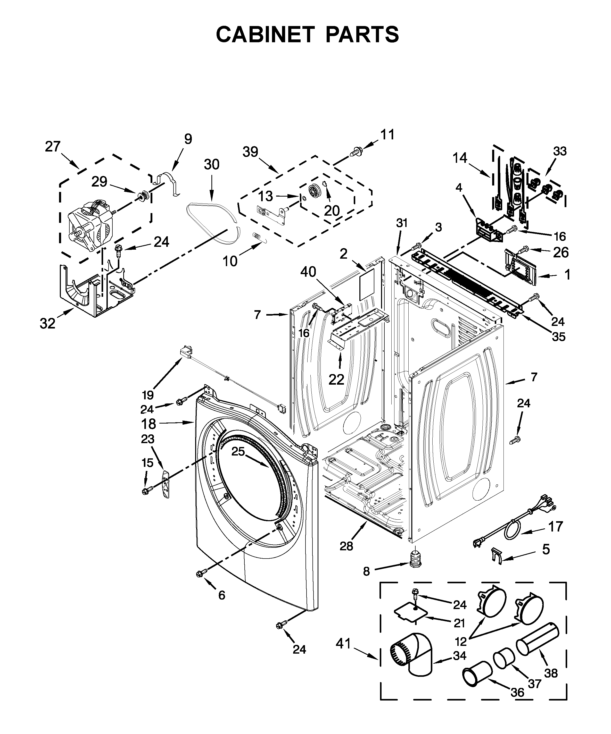 Cabinet parts