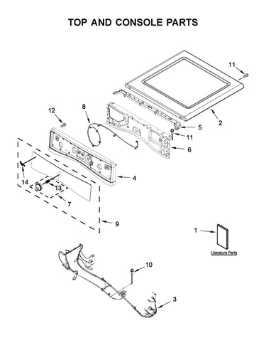 Top and console parts