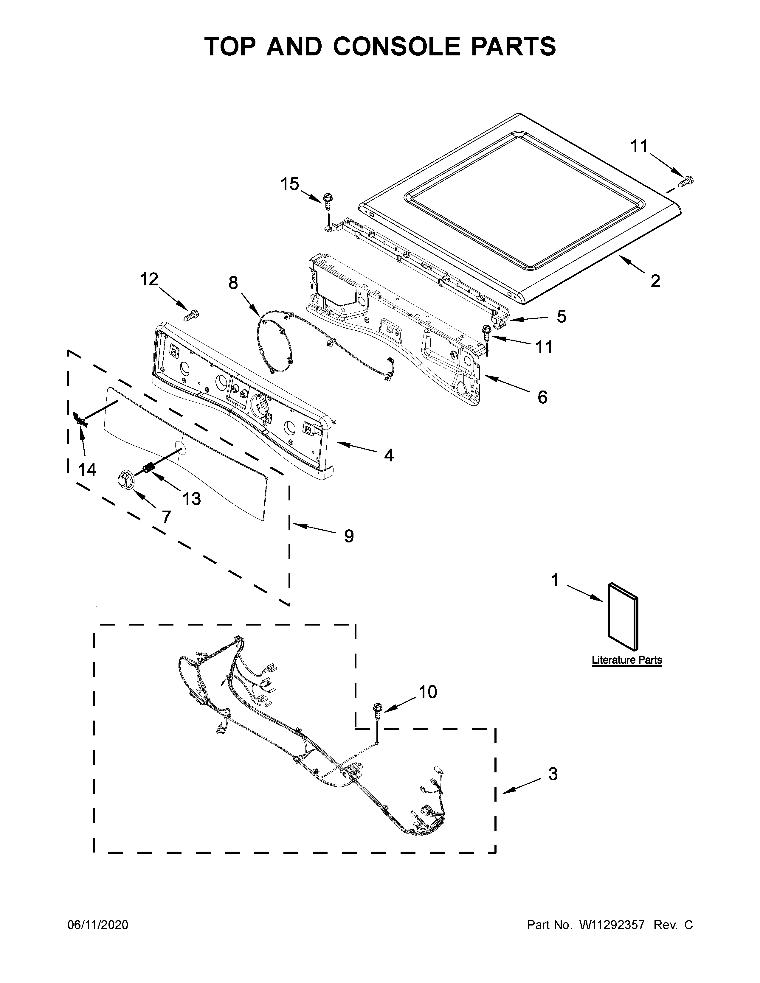 TOP AND CONSOLE PARTS