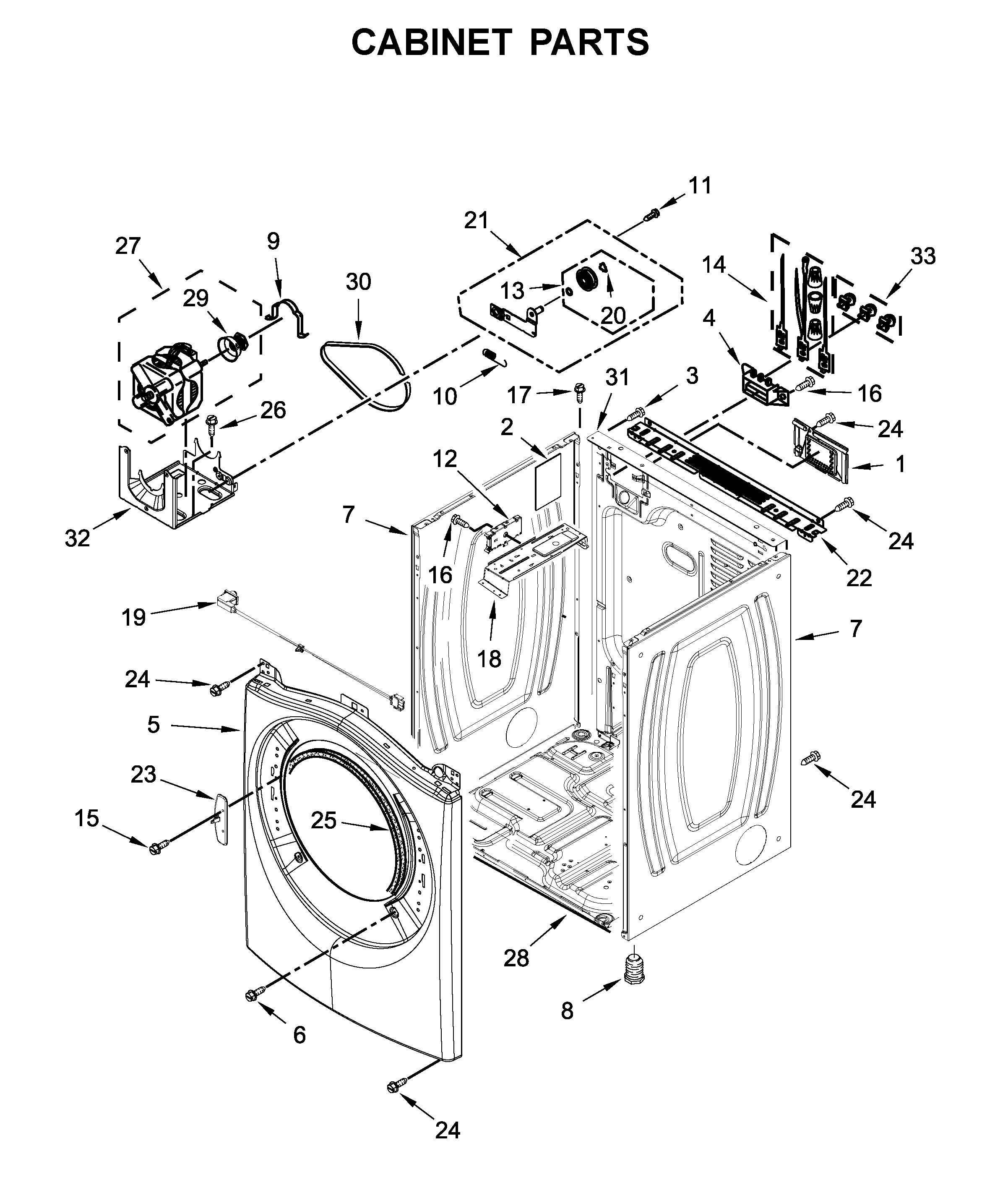 CABINET PARTS