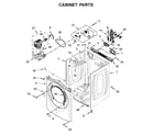 Whirlpool WED7505FW0 cabinet parts diagram
