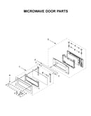 Microwave door parts