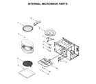 KitchenAid KOCE500EWH11 internal microwave parts diagram