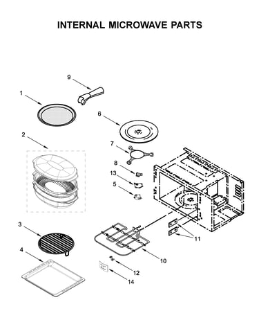 Internal microwave parts