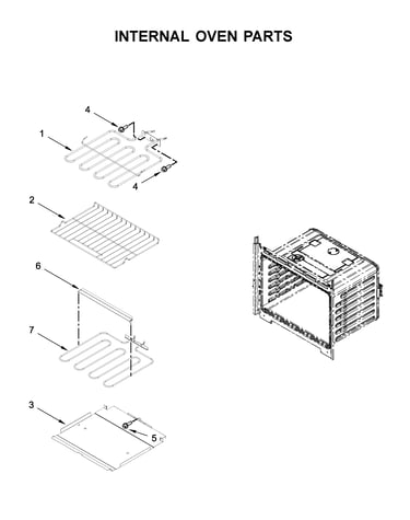 Internal oven parts