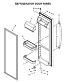 Refrigerator door parts