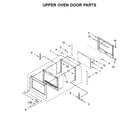 KitchenAid KODE500EBL05 upper oven door parts diagram