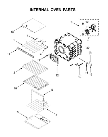 Internal oven parts
