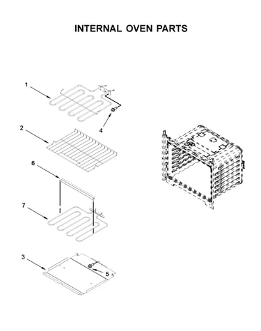 Internal oven parts