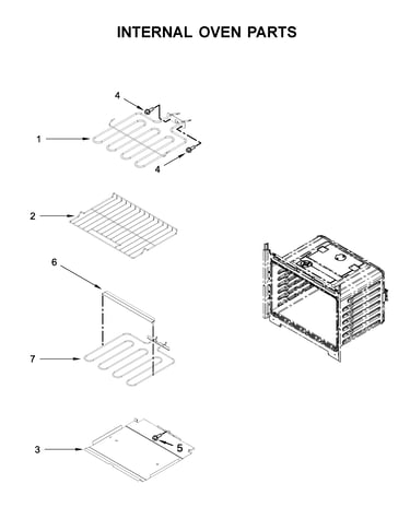 Internal oven parts
