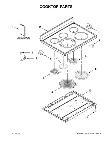 Cooktop parts
