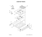 KitchenAid KFGG504KPS0 cooktop parts diagram