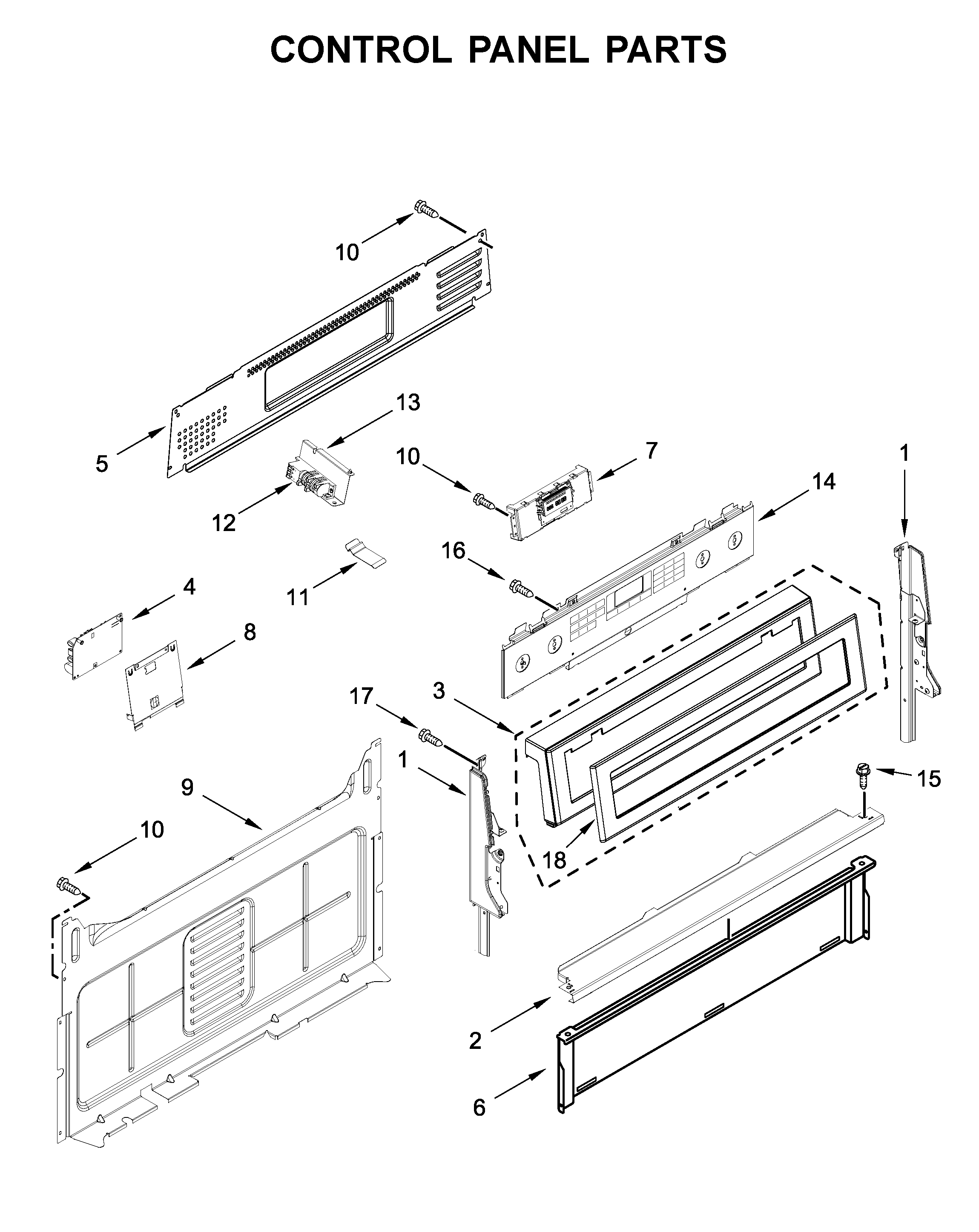 CONTROL PANEL PARTS