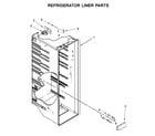 Whirlpool 5WRS315NHW00 refrigerator liner parts diagram