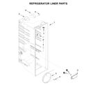 Whirlpool WRS335SDHW03 refrigerator liner parts diagram