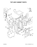 Top and cabinet parts