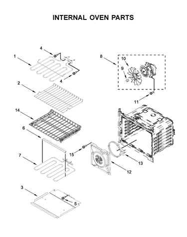 Internal oven parts