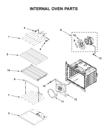 Internal oven parts
