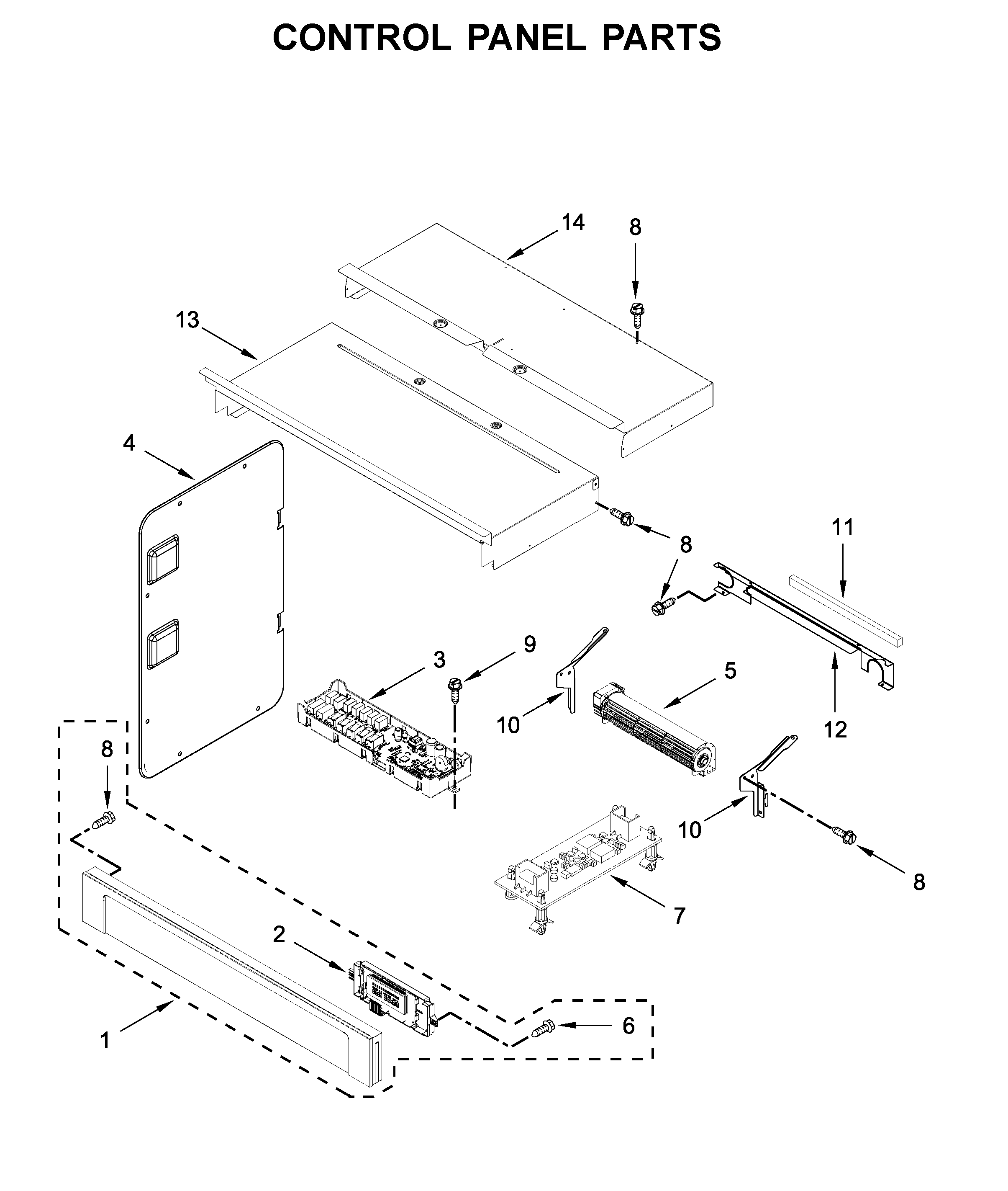 Control panel parts