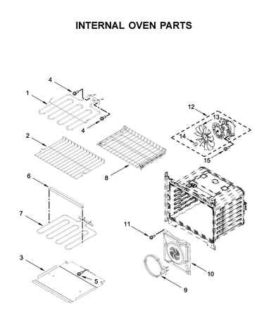 Internal oven parts