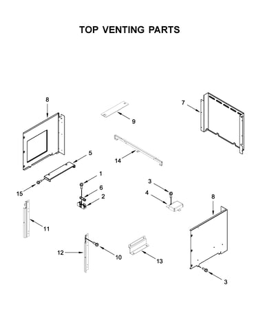 Top venting parts