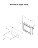 Microwave door parts