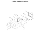 Maytag MEW9630FZ04 lower oven door parts diagram