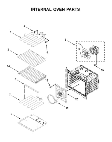 Internal oven parts