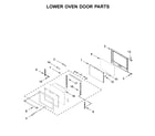Maytag MEW9627FZ04 lower oven door parts diagram