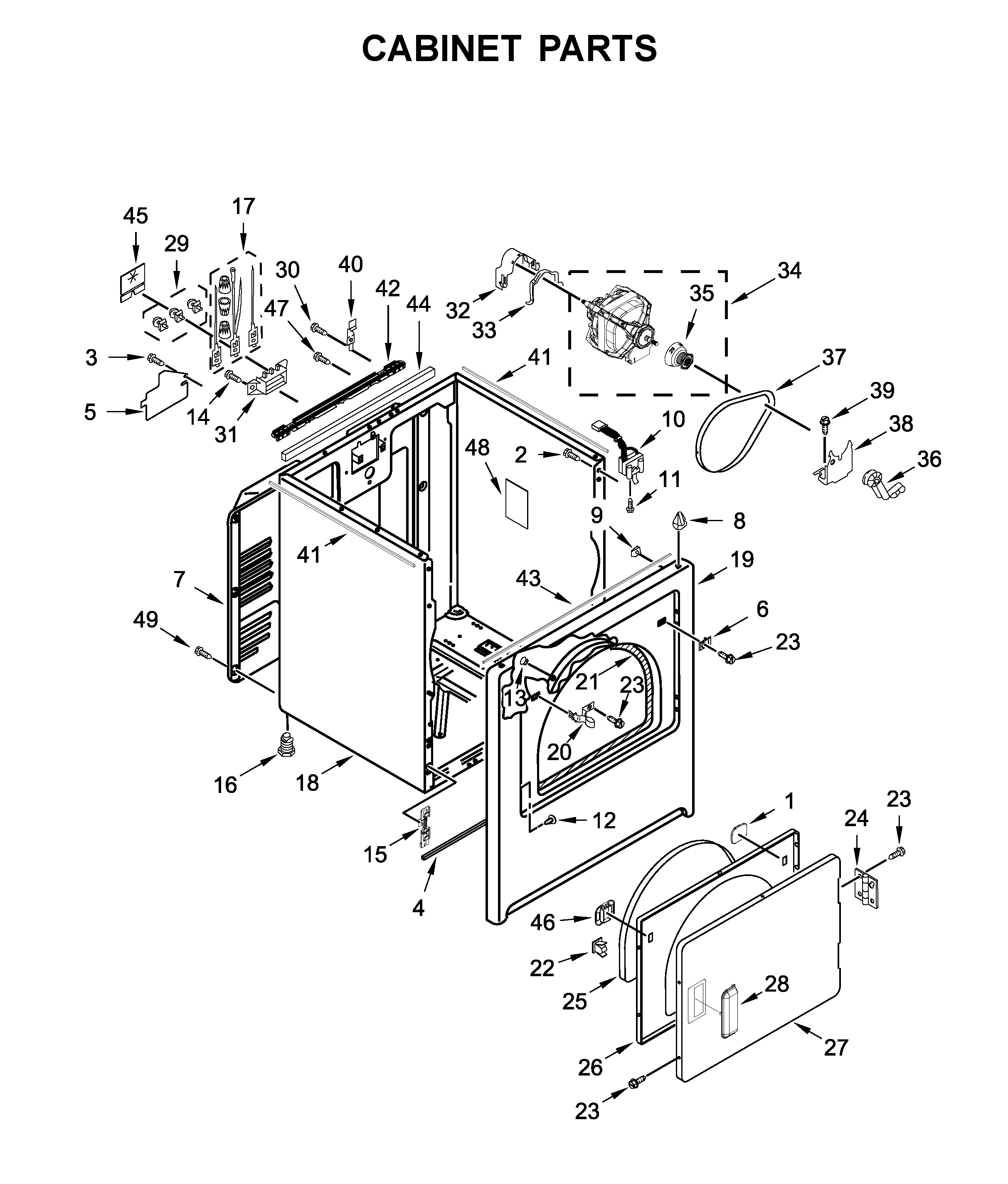 Cabinet parts
