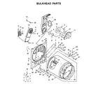 Maytag MED6200KW0 bulkhead parts diagram