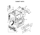Maytag MGD6200KW0 cabinet parts diagram