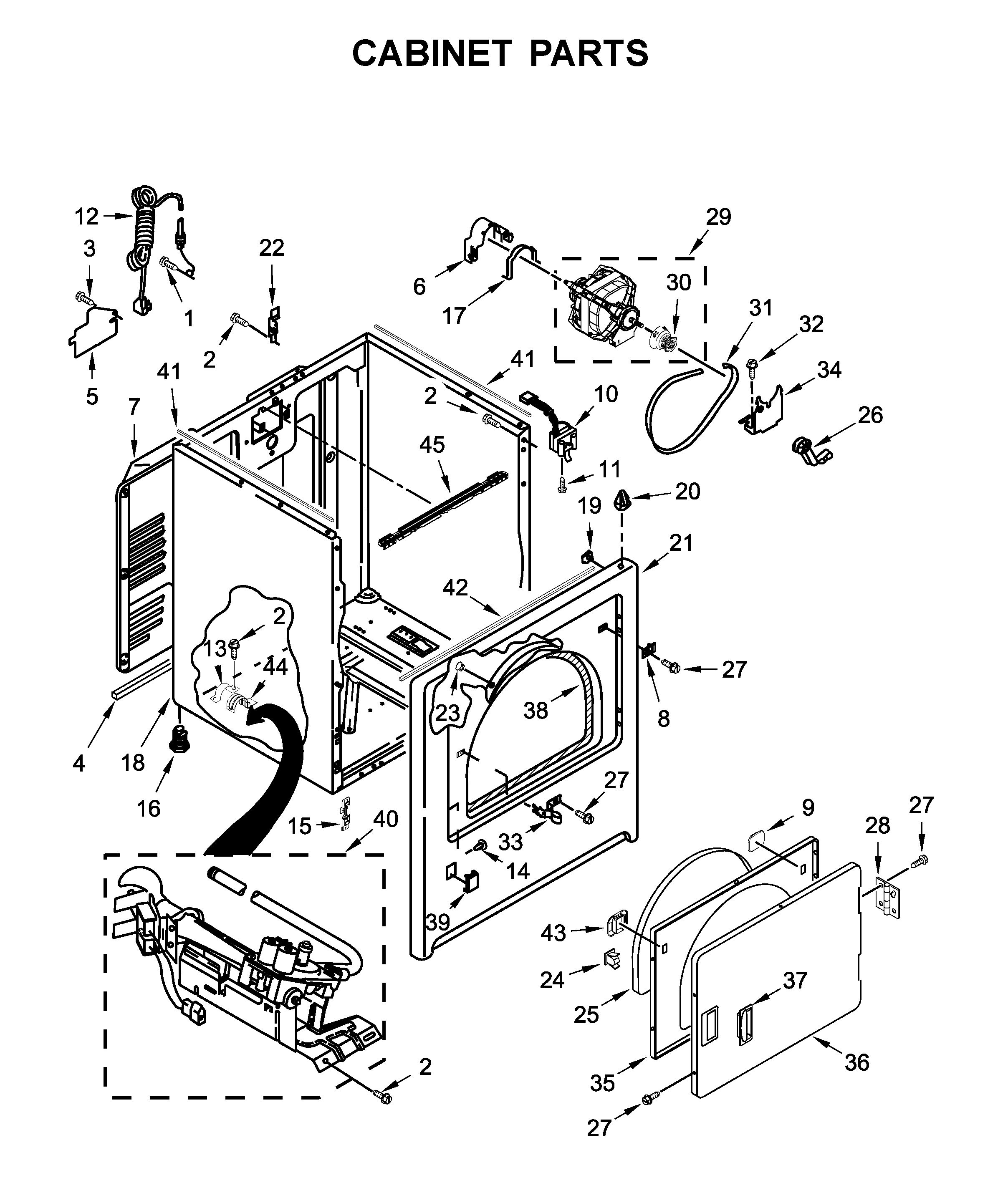 Cabinet parts