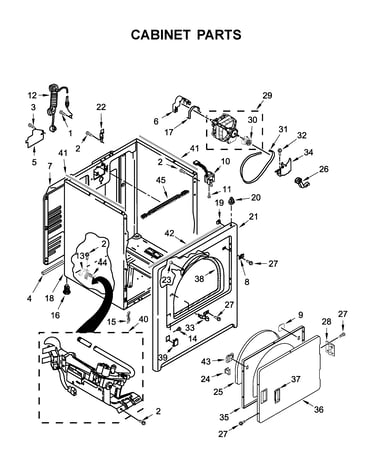 Cabinet parts