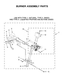 Burner assembly parts