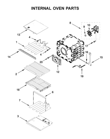 Internal oven parts