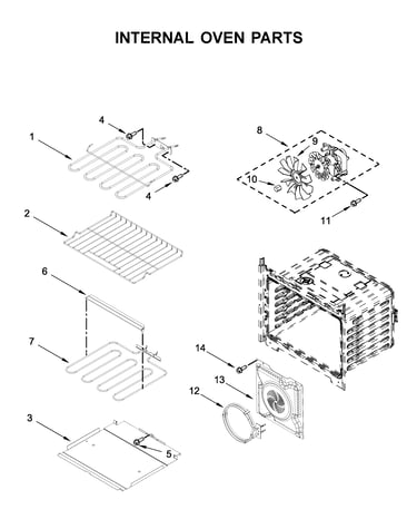 Internal oven parts