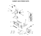 Whirlpool WOC75EC0HS04 cabinet and stirrer parts diagram