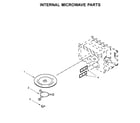 Whirlpool WOC75EC0HS04 internal microwave parts diagram