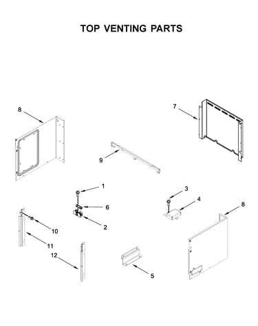 Top venting parts