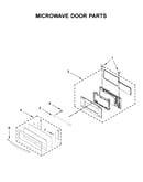 Microwave door parts