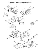 Cabinet and stirrer parts