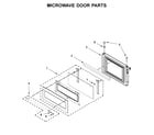 KitchenAid KOCE507EWH11 microwave door parts diagram