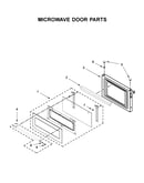 Microwave door parts