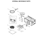 KitchenAid KOCE507EWH11 internal microwave parts diagram