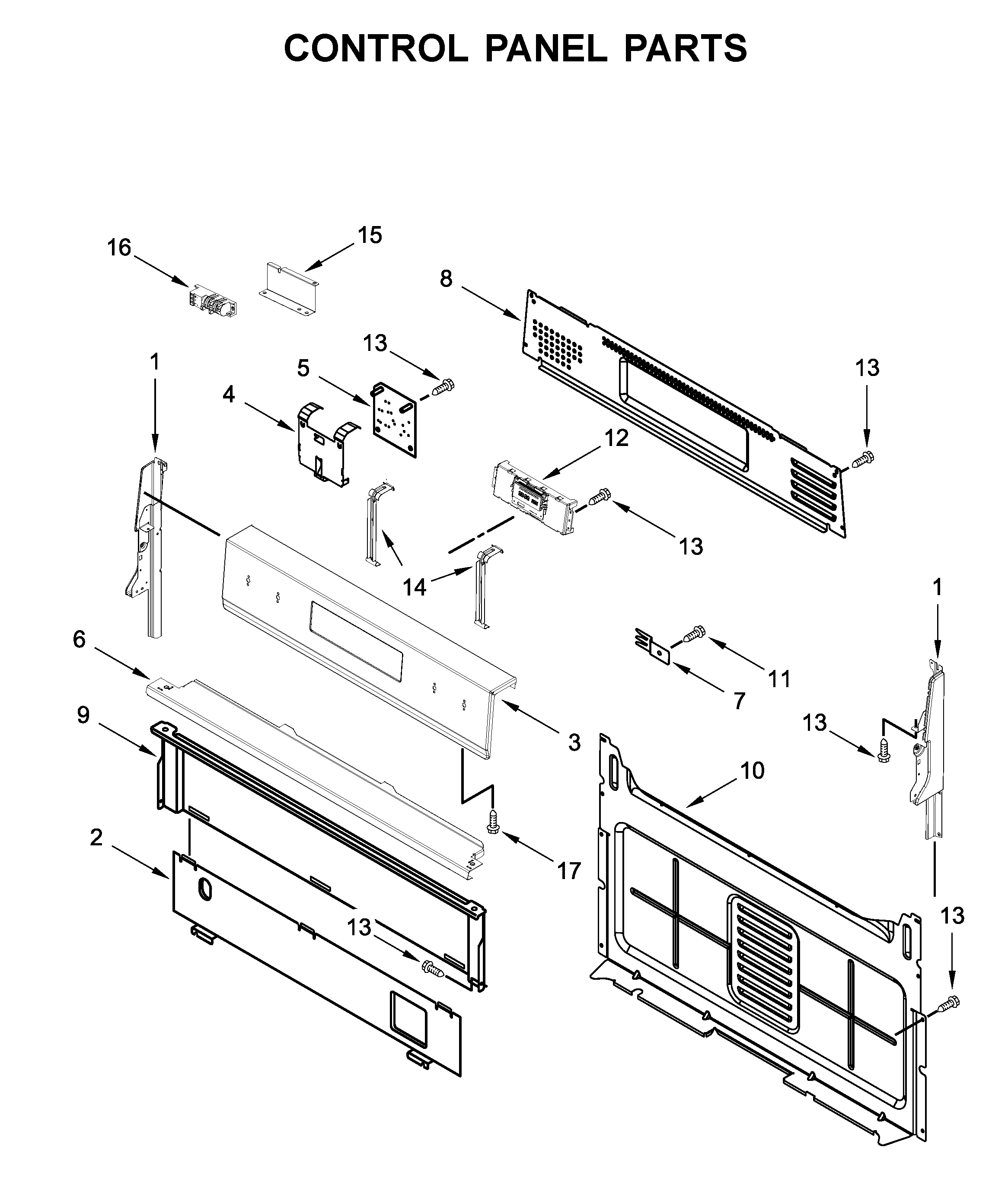 Control panel parts