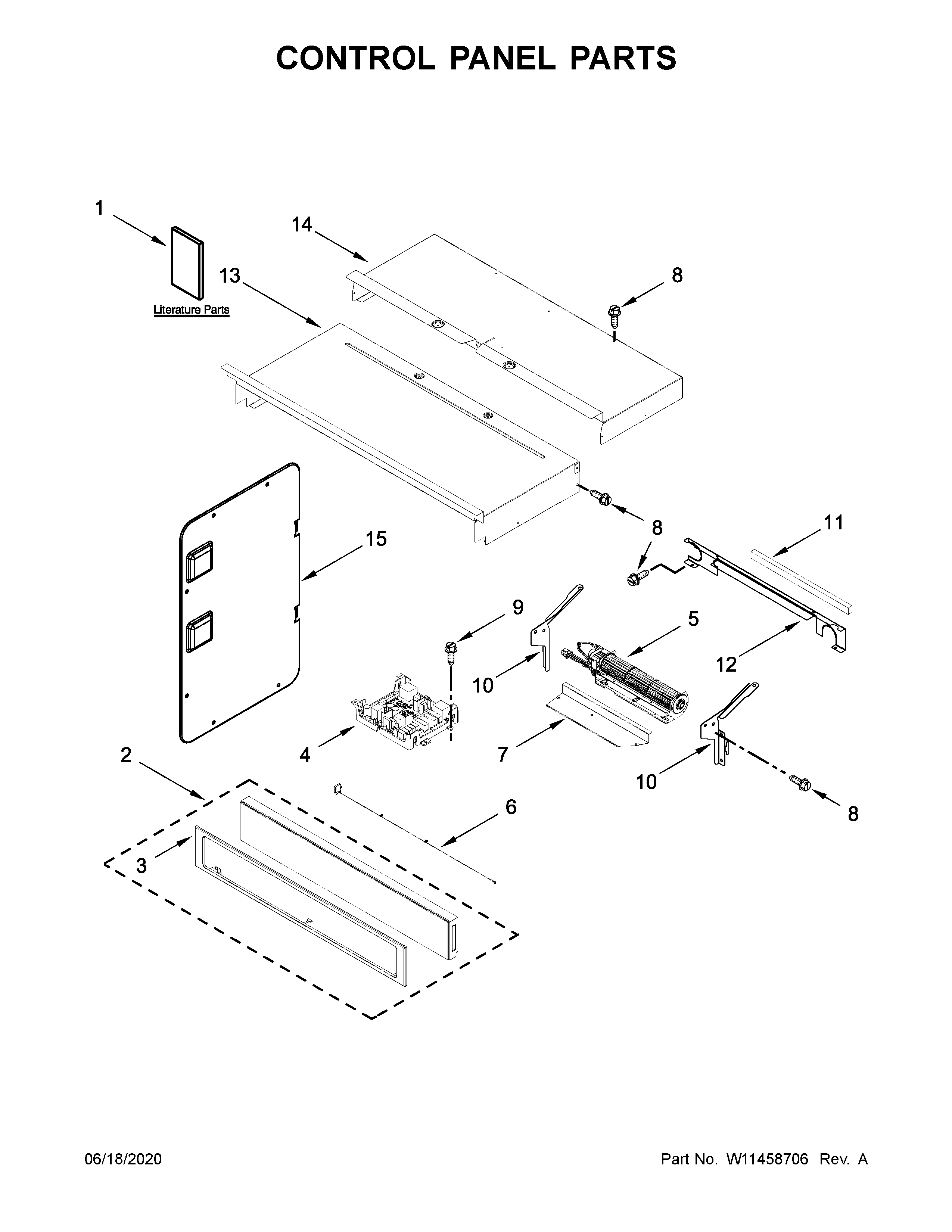 Control panel parts